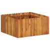 Garden Raised Bed 19.6"x19.6"x9.8" Solid Acacia Wood