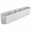 Garden Raised Bed 157.4"x31.4"x31.8" galvanized Steel Silver