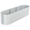 Garden Raised Bed 125.9"x31.4"x31.8" galvanized Steel Silver