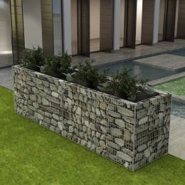 Gabion Raised Bed Steel 141.7"x35.4"x39.4"