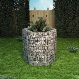 Hexagonal Gabion Raised Bed 39.4"x35.4"x39.4"