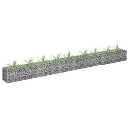 Gabion Raised Bed Galvanized Steel 141.7"x11.8"x11.8"