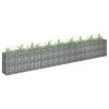 Gabion Raised Bed Galvanized Steel 141.7"x11.8"x23.6"