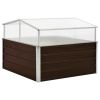 Greenhouse Brown 39.4"x39.4"x33.5" Galvanized Steel