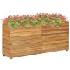 Raised Bed 59.1"x15.7"x28.3" Recycled Teak and Steel