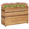 Raised Bed 39.4"x15.7"x28.3" Recycled Teak and Steel