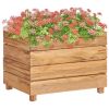 Raised Bed 19.7"x15.7"x15" Recycled Teak and Steel