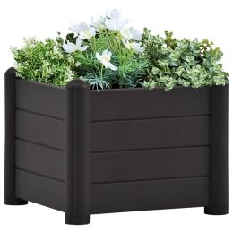 Garden Raised Bed PP Anthracite 16.9'x16.9'x13.8'