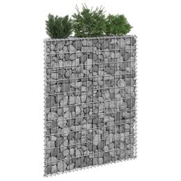 Trapezium Gabion Raised Bed Galvanized Steel 31.5"x7.9"x39.4"