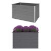 Garden Raised Bed WPC 59.1"x39.4"x35.8" Gray