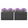 Garden Raised Bed 78.7"x19.7"x35.8" WPC Gray