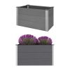 Garden Raised Bed WPC 39.4"x19.7"x21.3" Gray