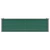 Garden Raised Bed Galvanized Steel 63"x15.7"x17.7" Green