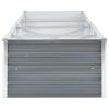 Garden Raised Bed Galvanized Steel 126"x31.5"x17.7" Gray