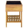 Raised Garden Planter 30.9"x23"x30.9" Solid Acacia Wood