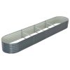 Garden Raised Bed 157.5"x31.5"x17.3" Galvanised Steel Gray