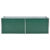 Garden Raised Bed Galvanized Steel 94.5"x31.5"x31.3" Green