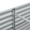 Garden Raised Bed 157.4"x31.4"x31.8" galvanized Steel Silver