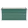 Garden Raised Bed Galvanized Steel 39.4"x15.7"x17.7" Green