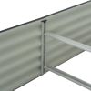 Garden Raised Bed 157.5"x31.5"x17.3" Galvanised Steel Gray