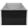 Garden Raised Bed Anthracite 126"x31.5"x17.7" Galvanized Steel