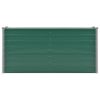 Garden Raised Bed Galvanized Steel 63"x15.7"x31.3" Green