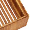 Garden Raised Bed 19.6"x19.6"x9.8" Solid Acacia Wood