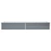 Garden Raised Bed Galvanized Steel 126"x31.5"x17.7" Gray