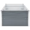 Garden Raised Bed Galvanized Steel 94.5"x31.5"x17.7" Gray