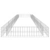 Gabion Raised Bed Galvanized Steel 196.9"x39.4"x7.9"