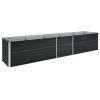 Garden Raised Bed Galvanized Steel 157.5"x31.5"x17.7" Anthracite