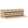 Chicken Laying Nest 5 Compartments 46.1"x13"x15" Solid Pine Wood