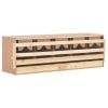 Chicken Laying Nest 5 Compartments 46.1"x13"x15" Solid Pine Wood