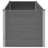 Garden Raised Bed WPC 59.1"x39.4"x35.8" Gray