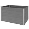 Garden Raised Bed WPC 59.1"x39.4"x35.8" Gray