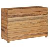 Raised Bed 39.4"x15.7"x28.3" Recycled Teak and Steel