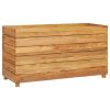 Raised Bed 39.4"x15.7"x21.7" Recycled Teak and Steel