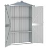 Garden Shed Gray 42.3"x18.1"x72" Galvanized Steel