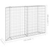 Trapezium Gabion Raised Bed Galvanized Steel 59.1"x7.9"x39.4"