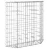 Trapezium Gabion Raised Bed Galvanized Steel 39.4"x7.9"x39.4"