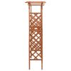 Pergola with Gate 45.7"x15.7"x80.3" Solid Firwood