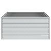 Garden Raised Bed 39.4"x39.4"x17.7" Galvanized Steel Silver