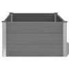 Garden Raised Bed WPC 39.4"x39.4"x21.3" Gray