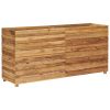 Raised Bed 59.1"x15.7"x28.3" Recycled Teak and Steel