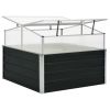 Greenhouse Anthracite 39.4"x39.4"x30.3" Galvanized Steel