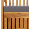 Garden Storage Bench 47.2" Solid Acacia Wood