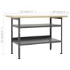 Workbench Gray 47.2"x23.6"x33.5" Steel