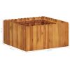 Garden Raised Bed 19.6"x19.6"x9.8" Solid Acacia Wood