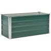 Garden Raised Bed Galvanized Steel 39.4"x15.7"x17.7" Green