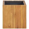 Garden Raised Bed Pot 17.1"x17.1"x17.3" Solid Acacia Wood